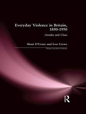 cover image of Everyday Violence in Britain, 1850-1950